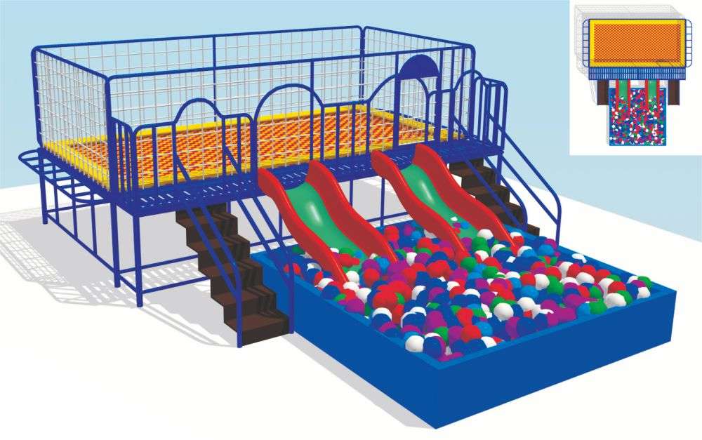 蹦床樂園 室內蹦床帶球池